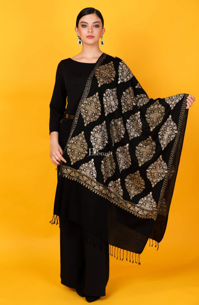 Black Salwar Suit In Georgette Silk