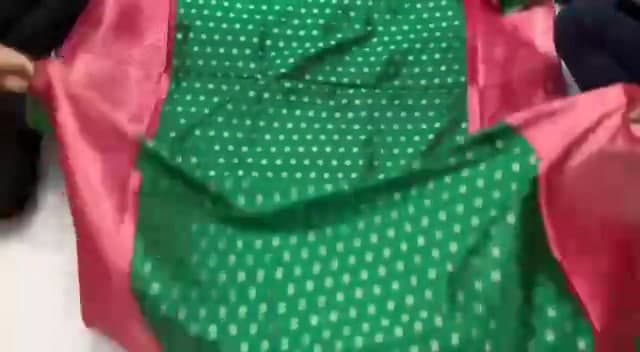 Green Lichi Silk Banarasi Wedding Wear Saree