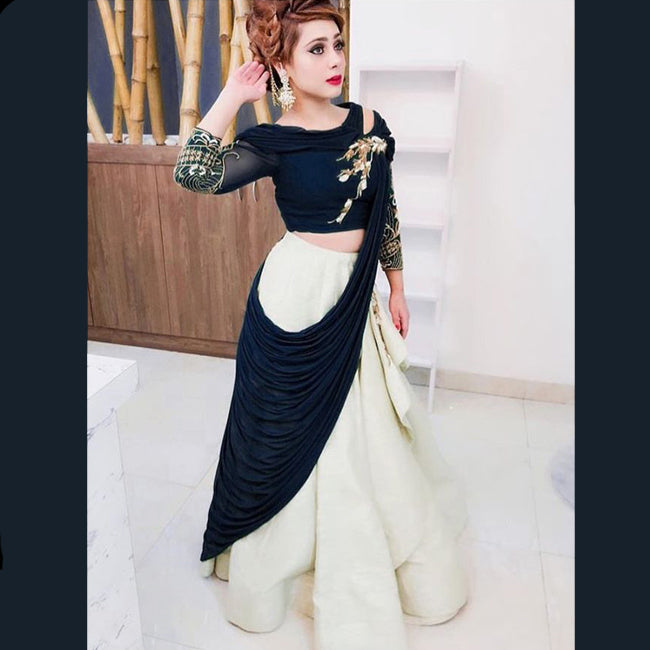 Buy White Lehenga Choli for Women, Georgette Made Sequins Embroidered Lehenga  Choli Bridesmaid Lehenga Choli Wedding Lehenga Choli Chaniya Choli Online  in India - Etsy