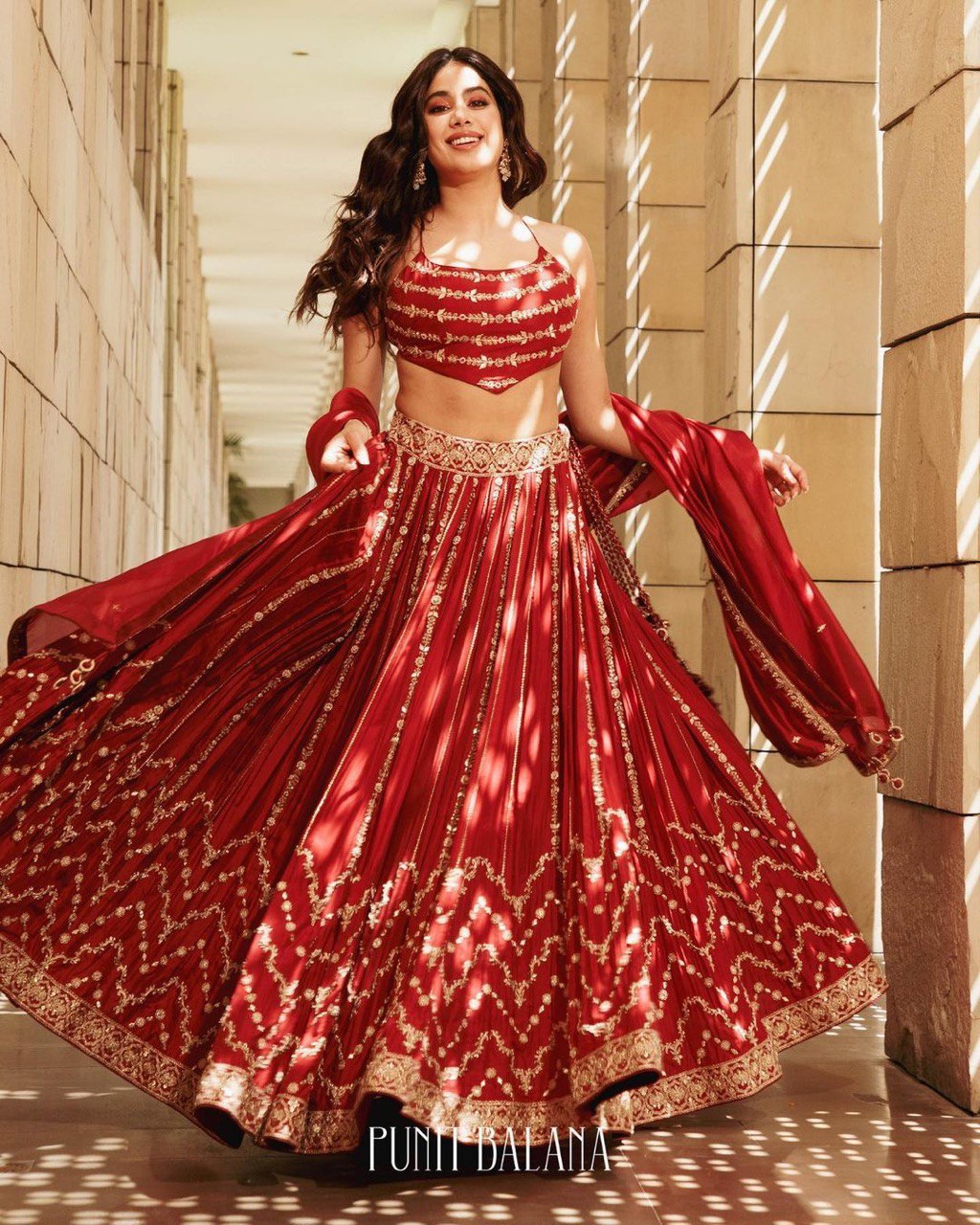 Red Lehenga Choli In Georgette Silk With Embroidery Work