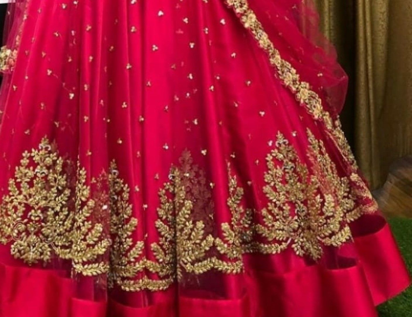 Pink Lehenga Choli In Nylon Mono Net With Embroidery Work