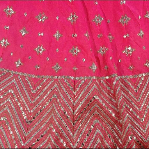 Pink Lehenga Choli In Art Silk,Soft Net With Foil Mirror Work