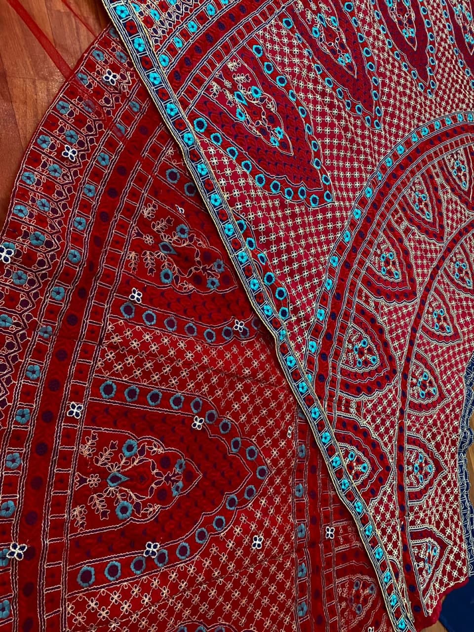 Maroon Lehenga In Malai Satin Silk With Cording Dori Work