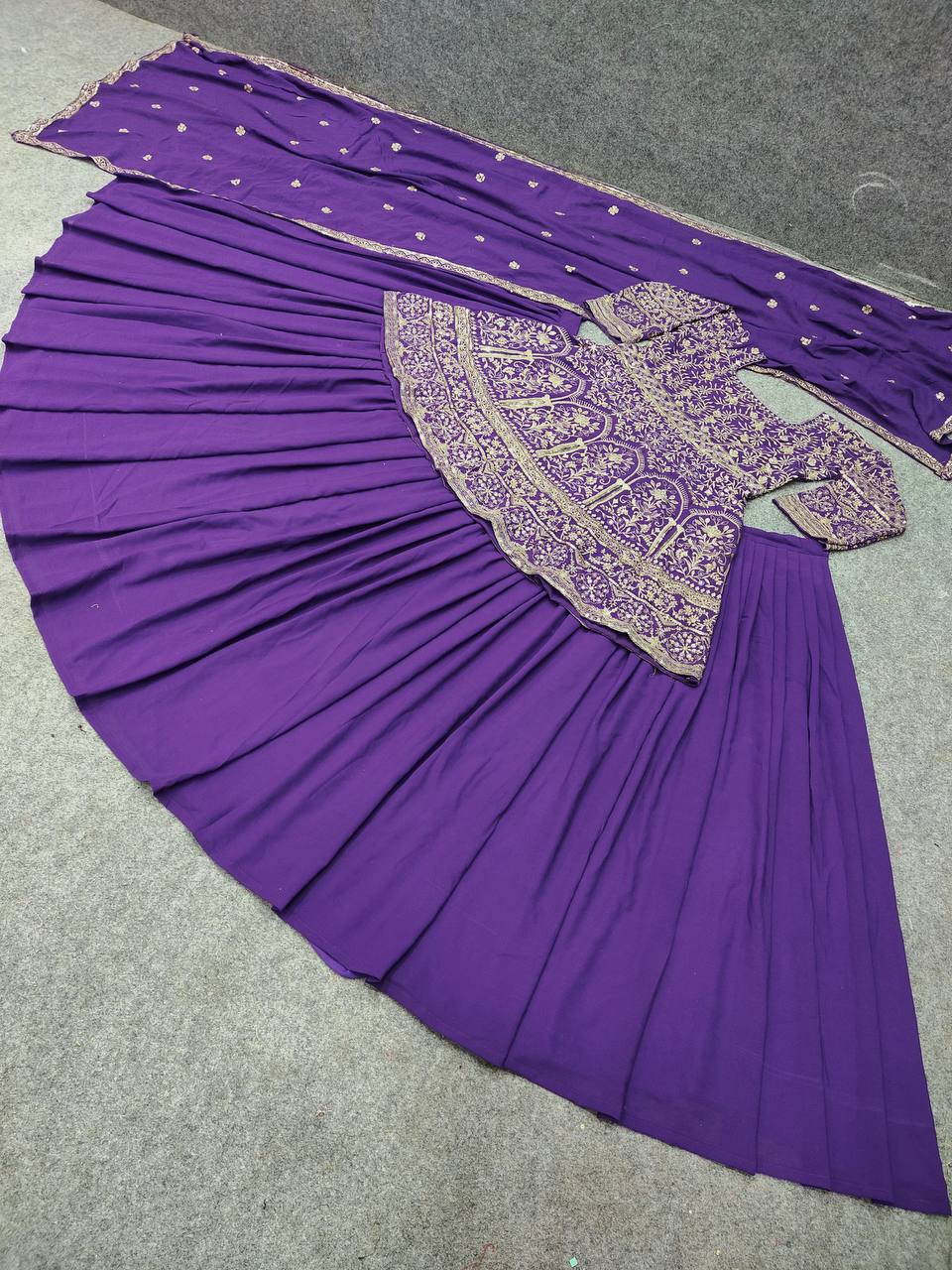 Purple Lehenga Choli In Fox Georgette