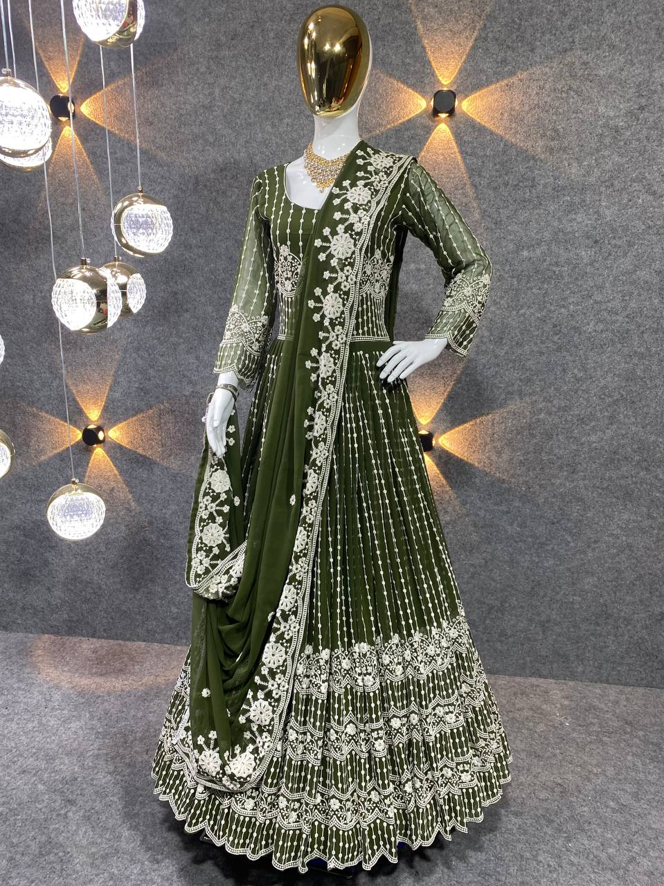 Green Dress For Mehendi